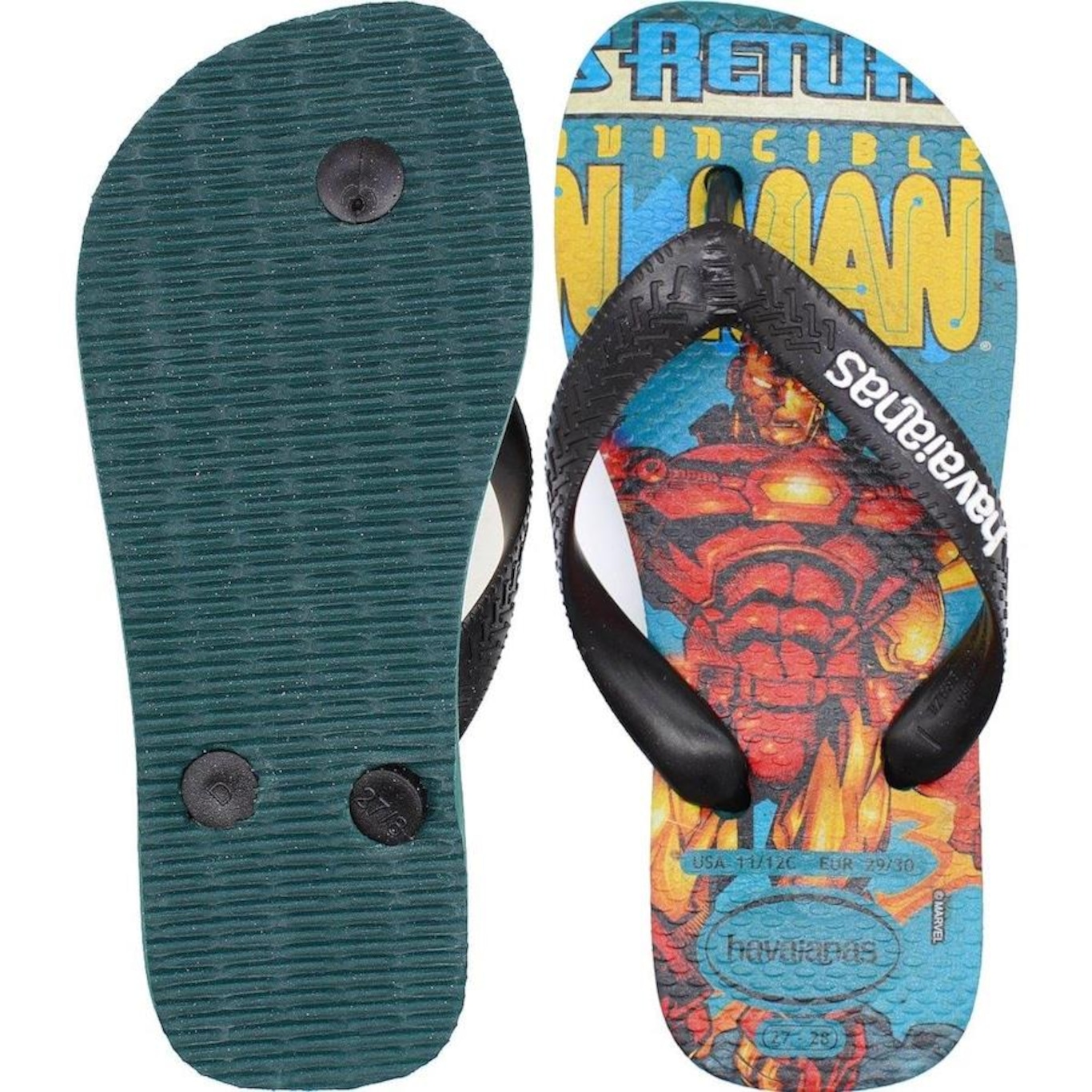 Chinelo de Dedo Infantil Havaianas Top Marvel Menino - Foto 3