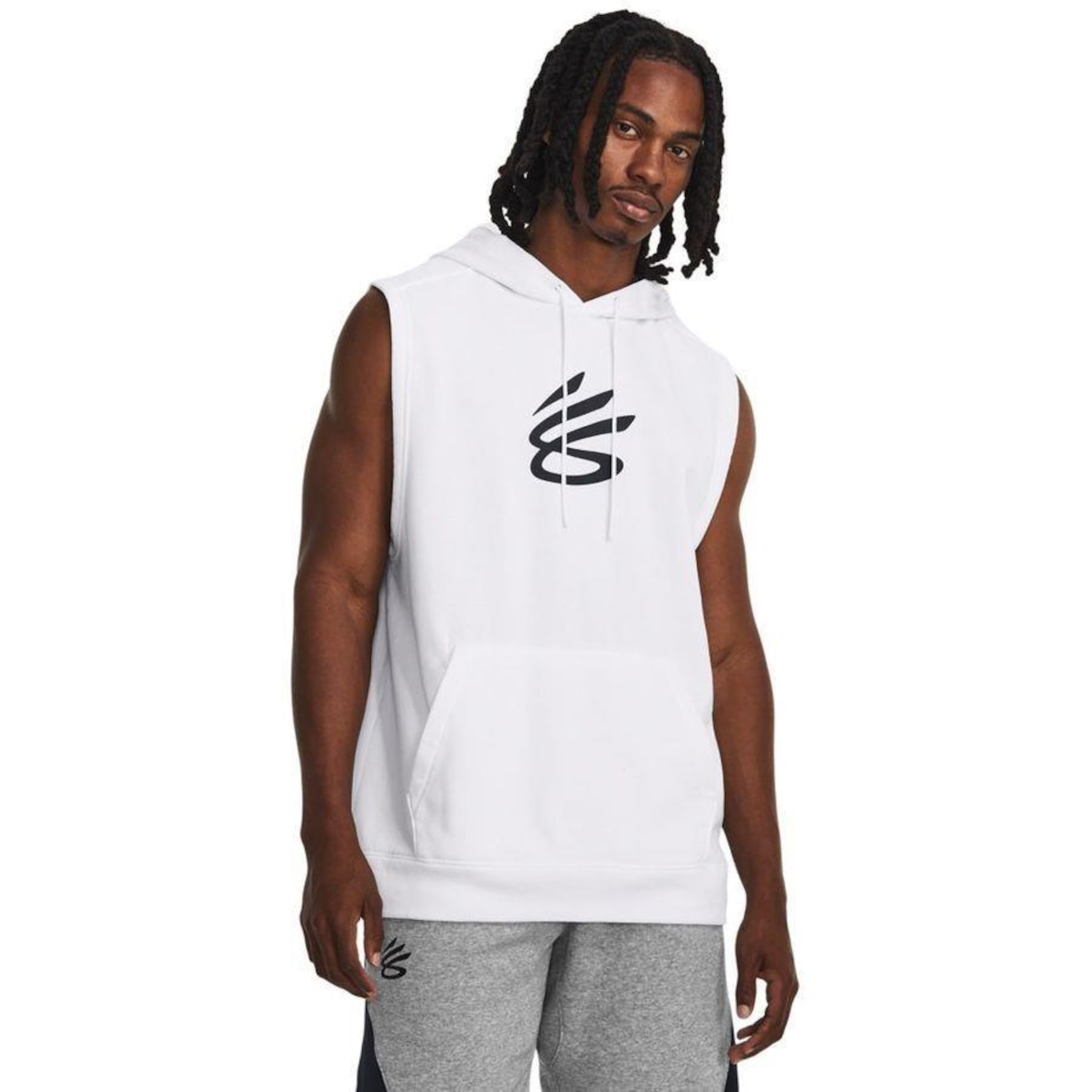 Nike sleeveless cheap hoodie white