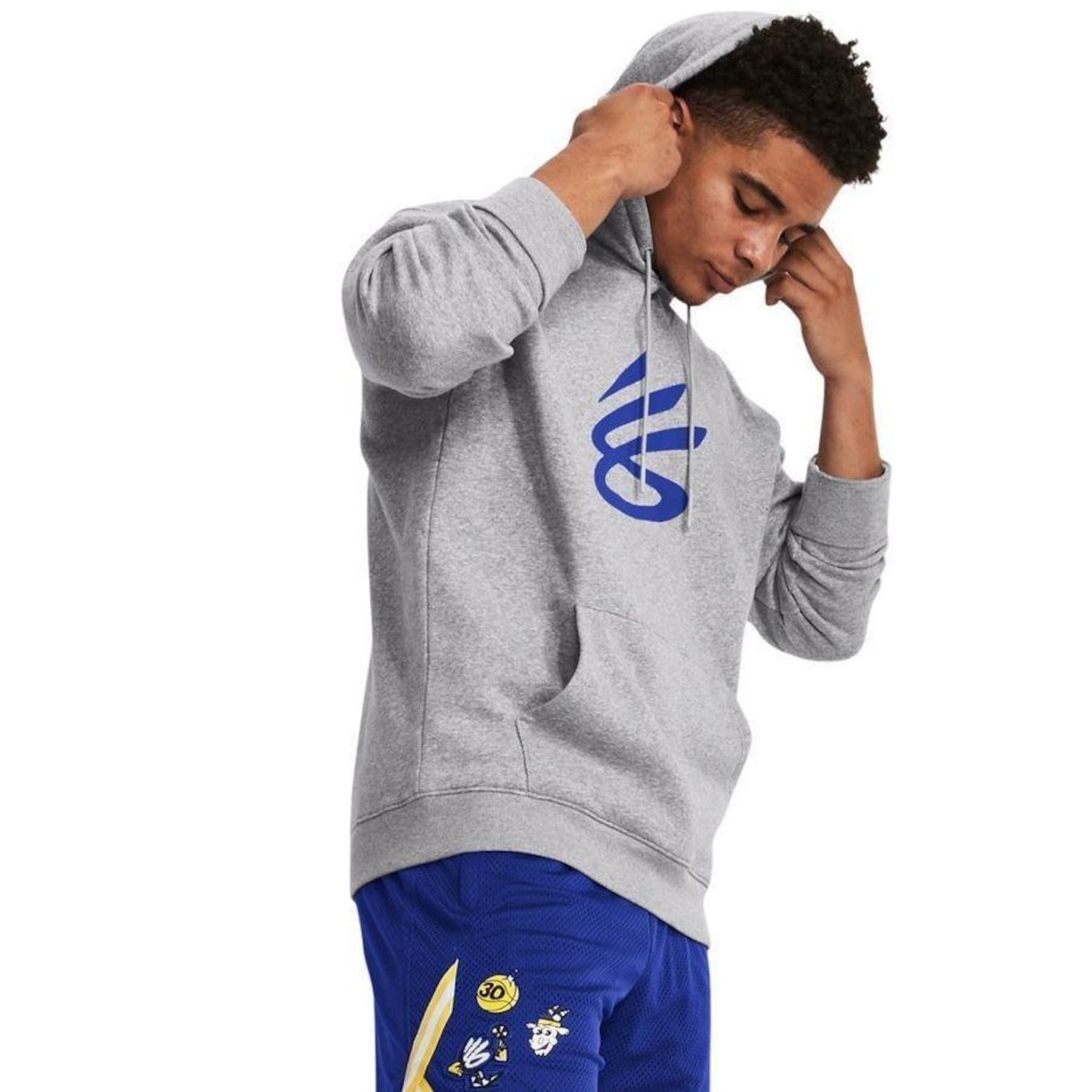 Blusão de Moletom com Capuz Under Armour Curry Splash Hood - Masculino - Foto 2