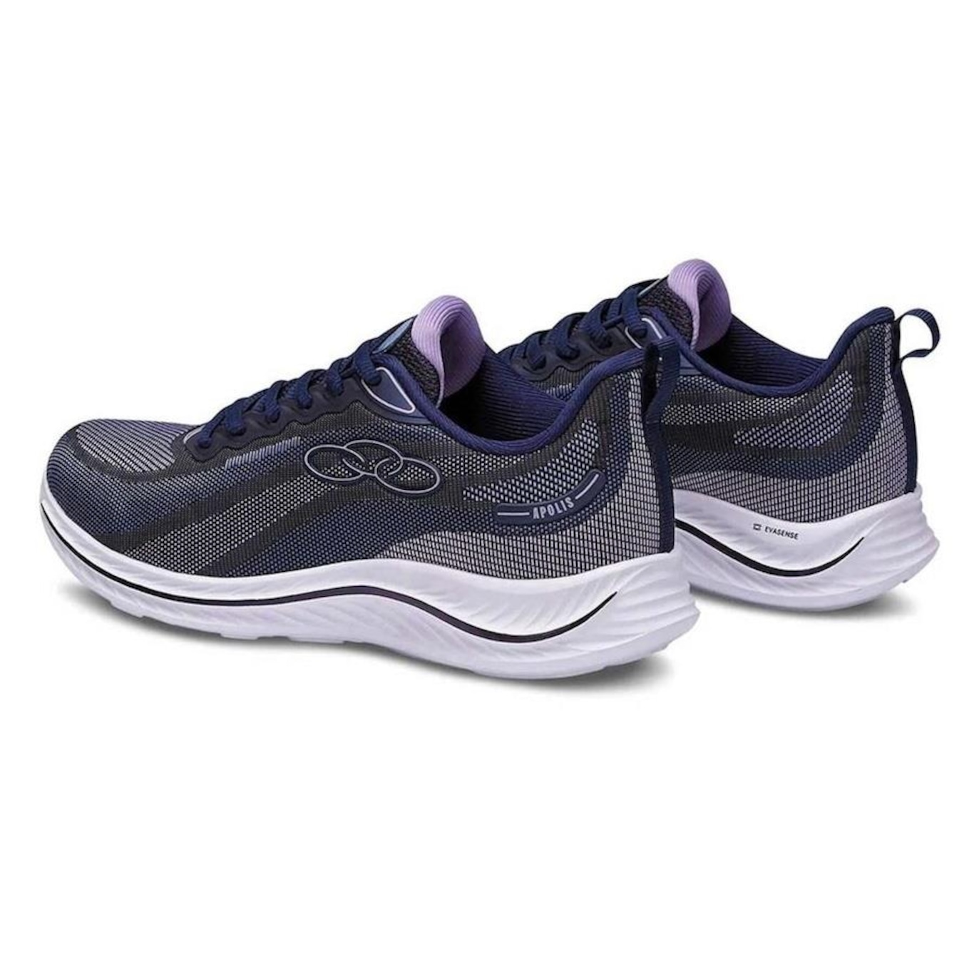 Tênis Olympikus Apolis + Meia Color Sports - 3 Pares - Feminino - Foto 4