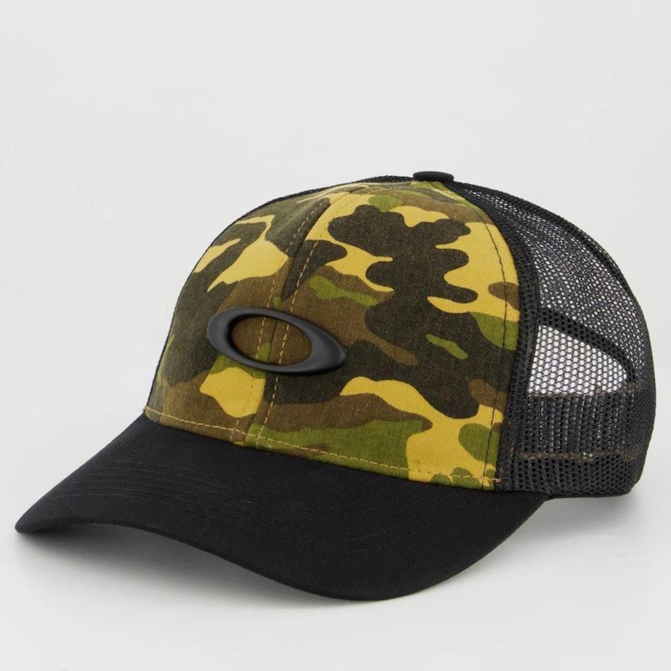 Boné Aba Curva Oakley Ellipse Metal Camo - Strapback - Adulto - Foto 1