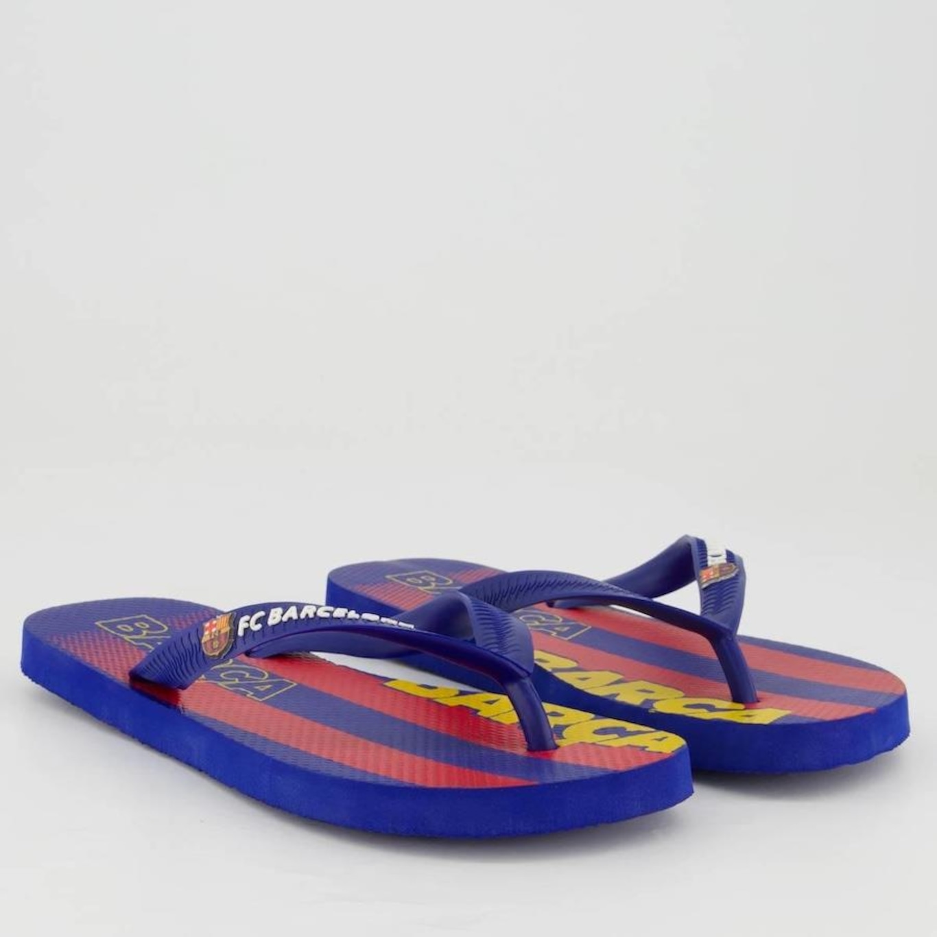 Chinelo do Barcelona Stripes Blue - Infantil - Foto 1