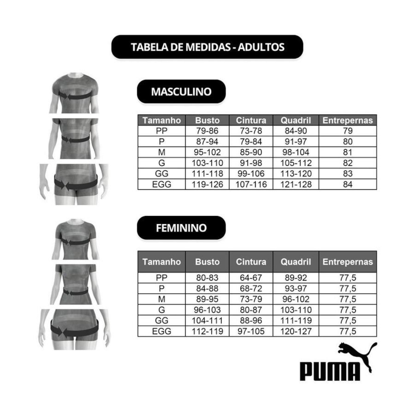 Kit de Calcinhas Puma Biquíni Clássica - Adulto - 3 unidades - Foto 5