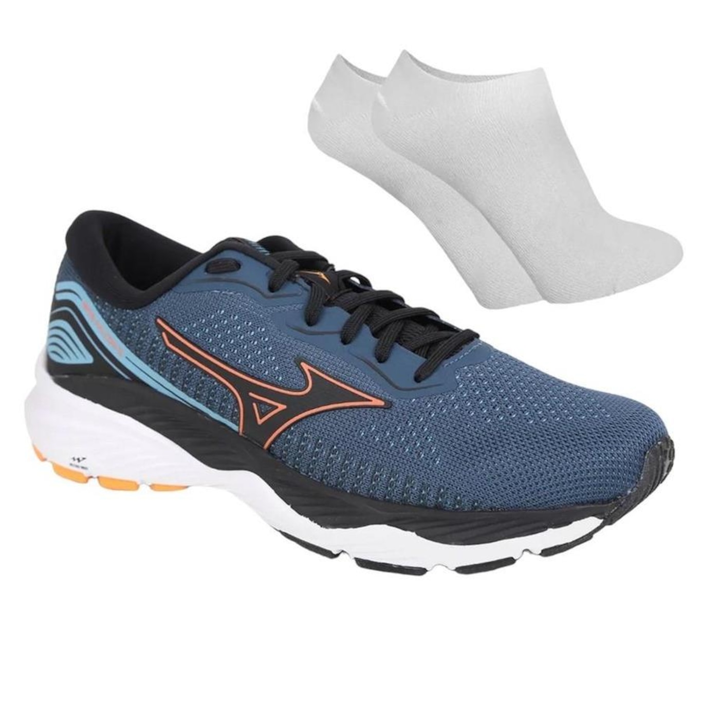 Kit Tênis Mizuno Wave Falcon 5 - Masculino + Par de Meia - Foto 1