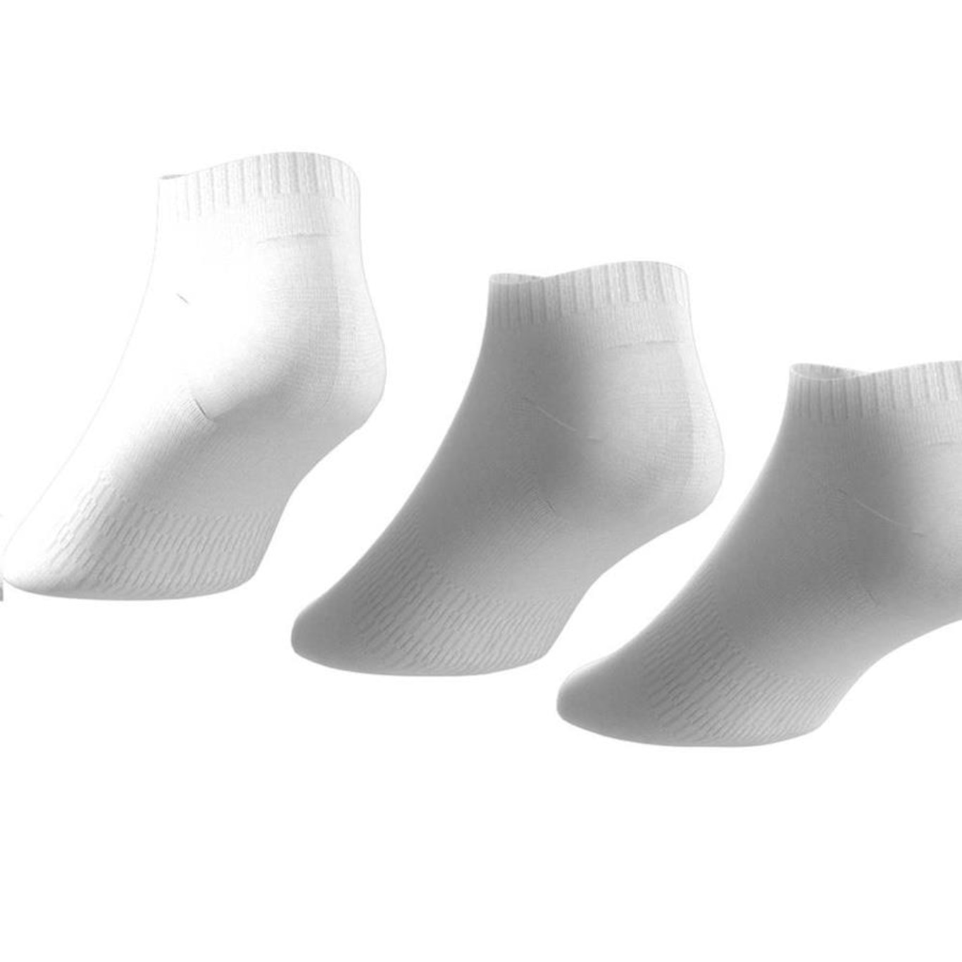 Kit de Meia Sapatilha adidas Cushioned Low-Cut com 3 Pares - Adulto - Foto 3