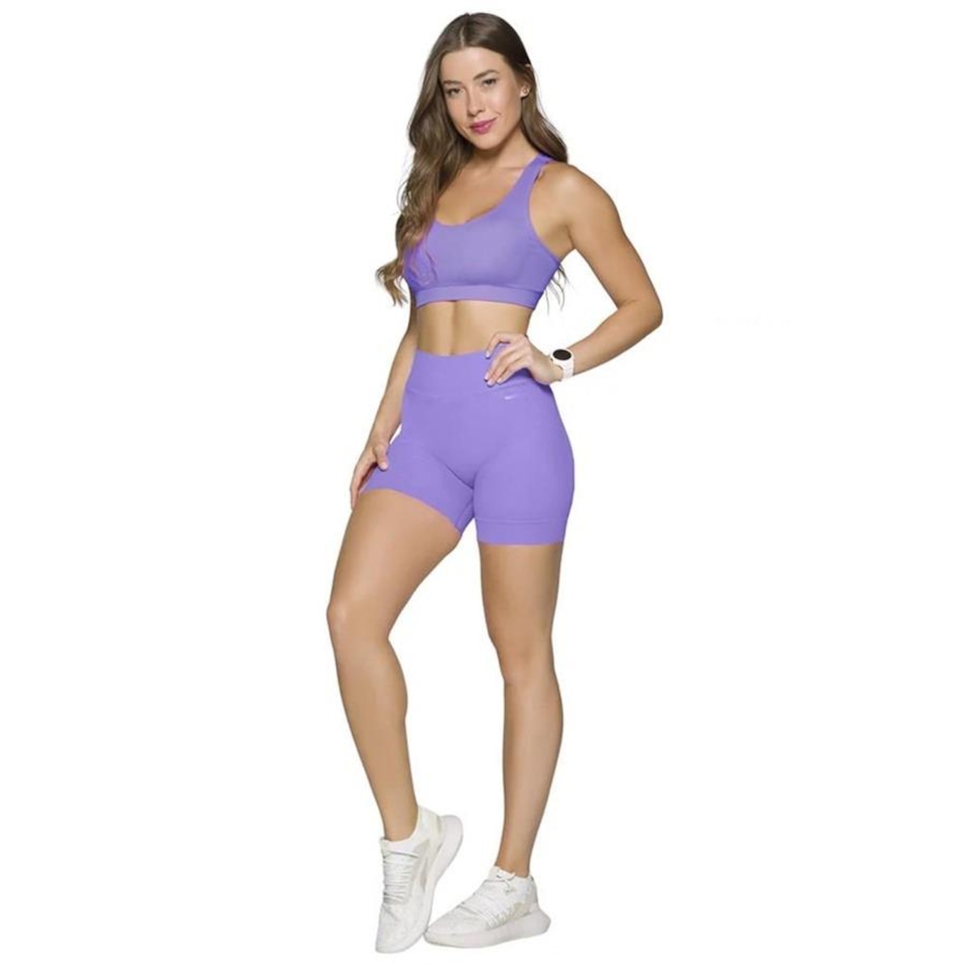 Conjunto Selene: Top Fitness + Shorts sem Costura - Feminino