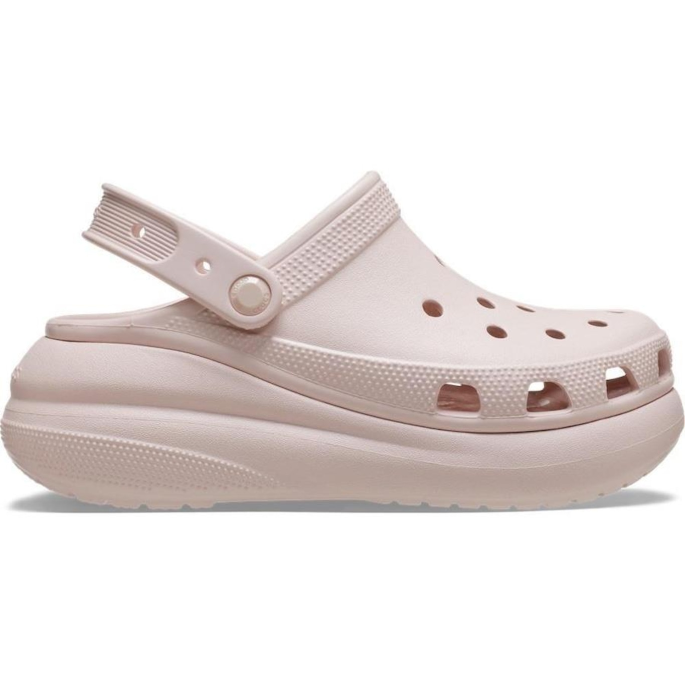 Sandália Crocs Classic Crush Platform Clog Quartz - Infantil - Foto 1