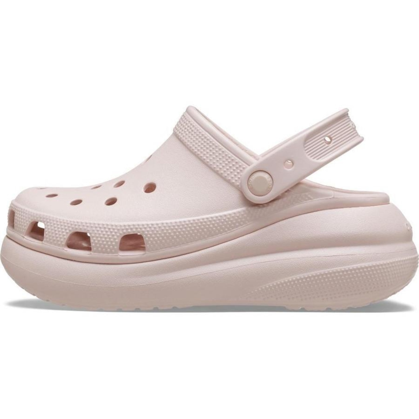 Sandália Crocs Classic Crush Platform Clog Quartz - Infantil - Foto 3