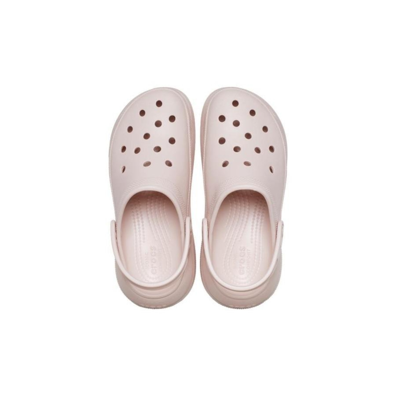 Sandália Crocs Classic Crush Platform Clog Quartz - Infantil - Foto 5