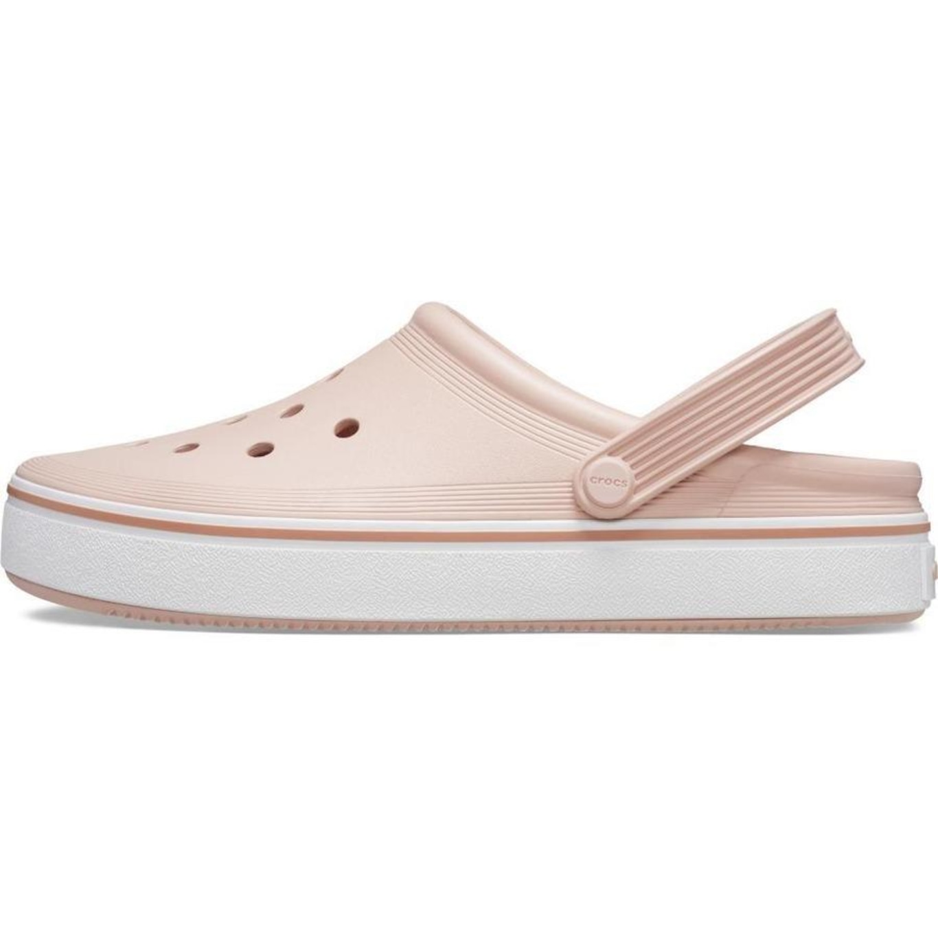 Sandália Crocs Off Court Clog Pink Clay - Unissex - Foto 3