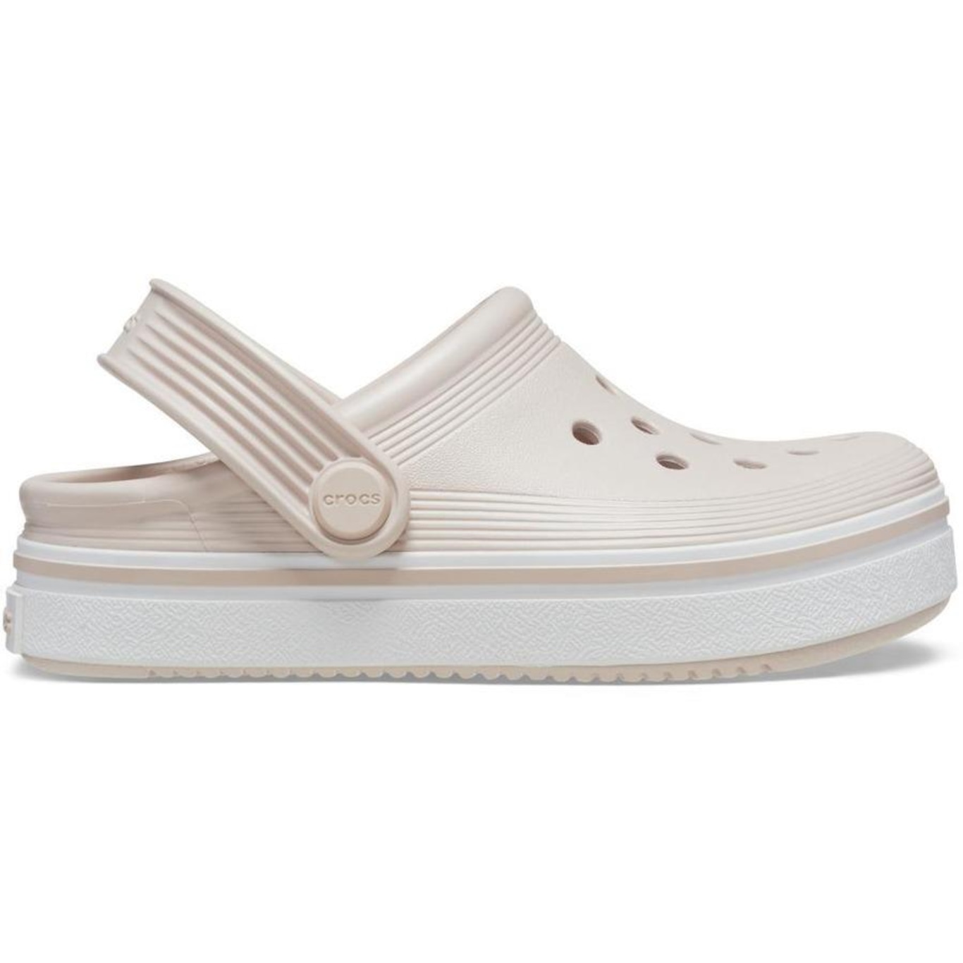 Sandália Crocs Off Court Clog K Quartz - Unissex - Foto 1