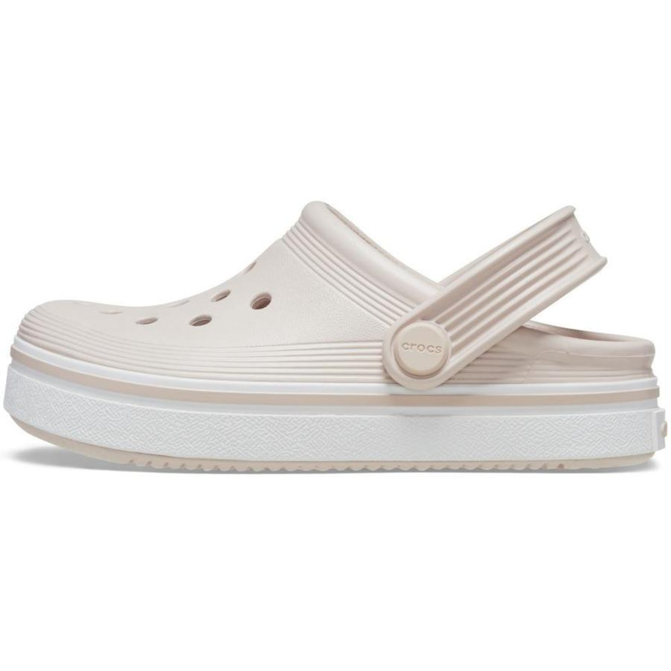 Sandália Crocs Off Court Clog K Quartz - Unissex - Foto 3