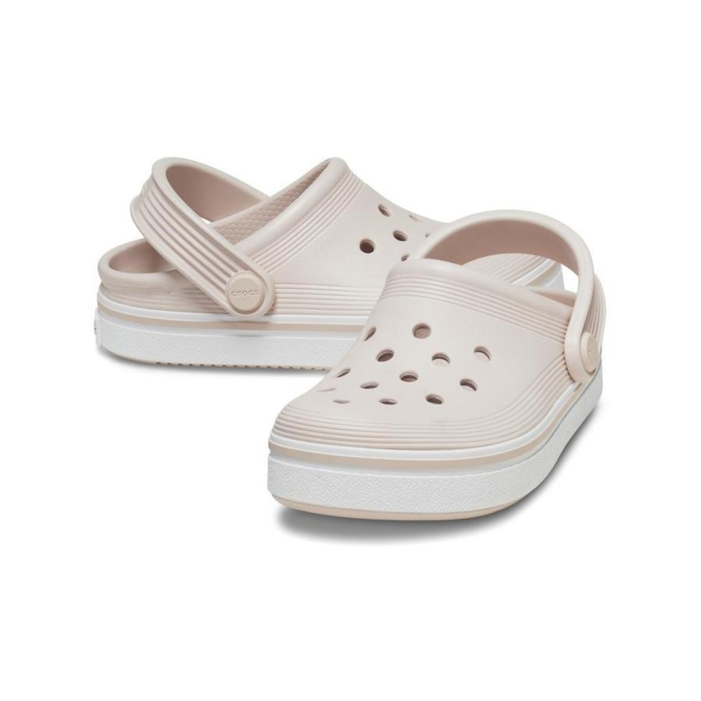 Sandália Crocs Off Court Clog K Quartz - Unissex - Foto 4