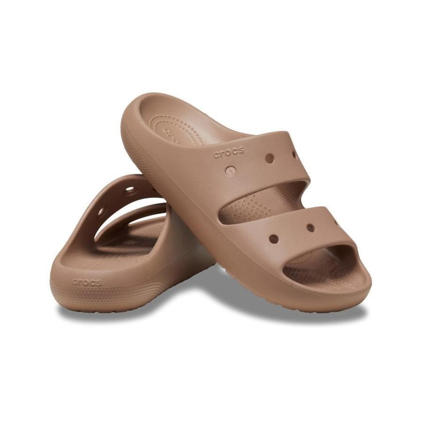 Sandália Crocs Sandal V10 Latte - Unissex - Foto 4