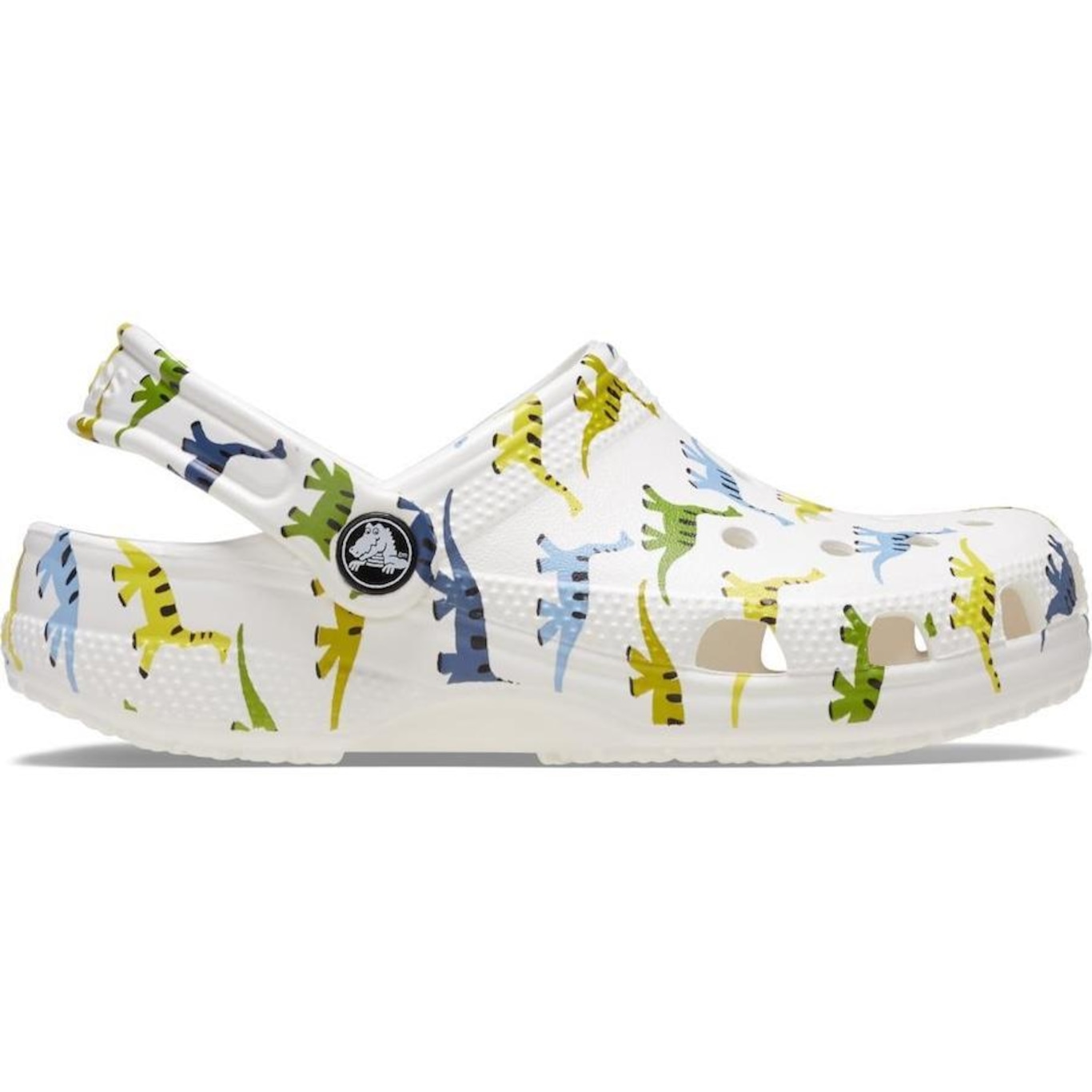 Sandália Crocs Classic Character Print Clog T Dinosaur - Unissex - Foto 1