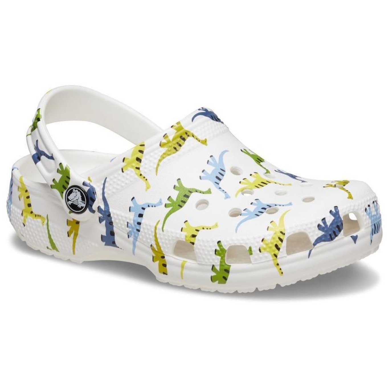 Sandália Crocs Classic Character Print Clog T Dinosaur - Unissex - Foto 2