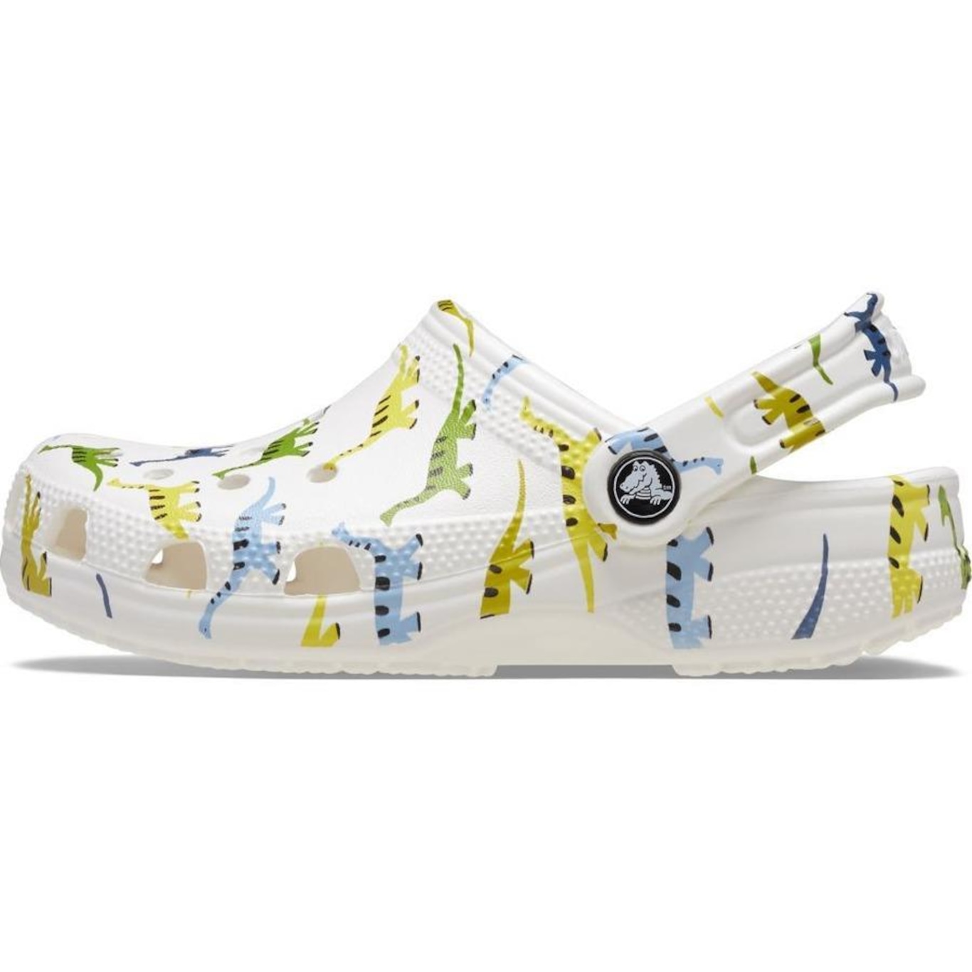 Sandália Crocs Classic Character Print Clog T Dinosaur - Unissex - Foto 3