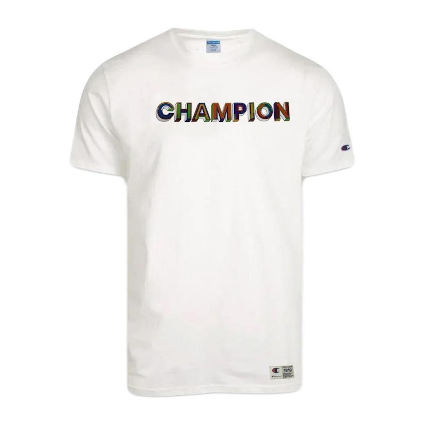 Camiseta Champion C Colorblock - Masculina - Foto 1