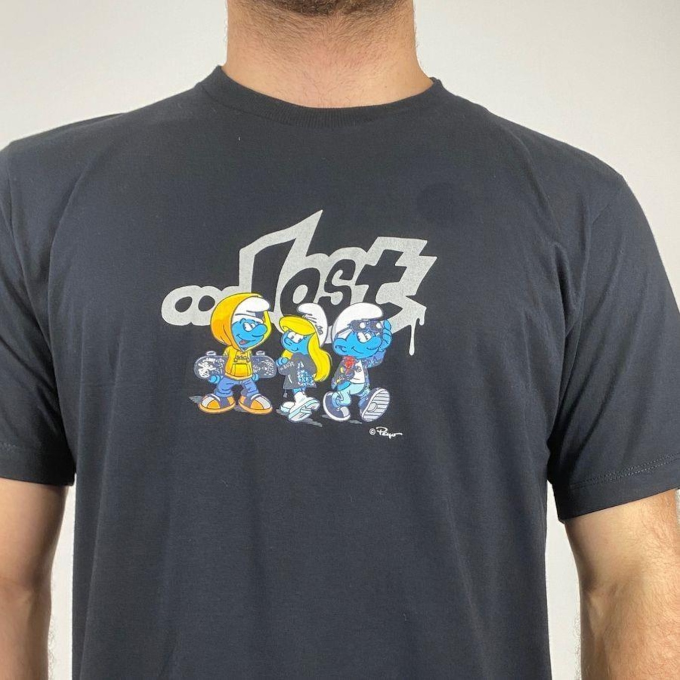 Camiseta Lost Smurfs Crias - Masculina - Foto 1