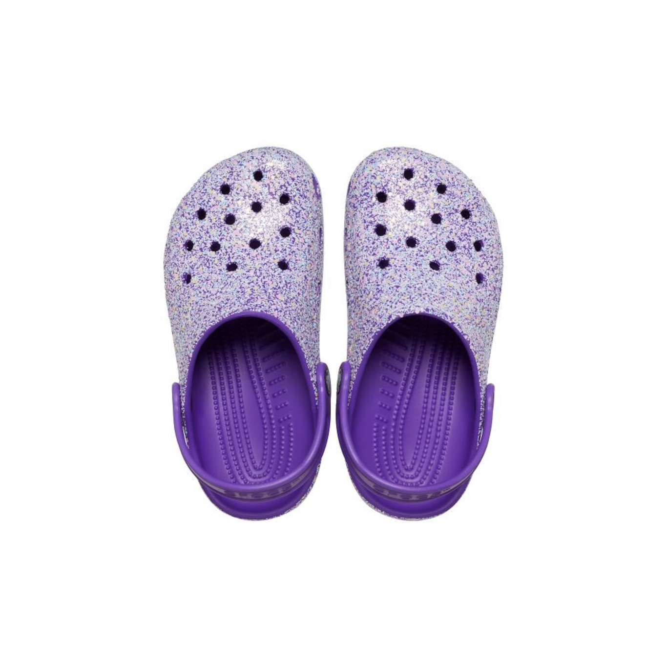 Sandália Crocs Classic Clog Glitter - Infantil - Foto 5