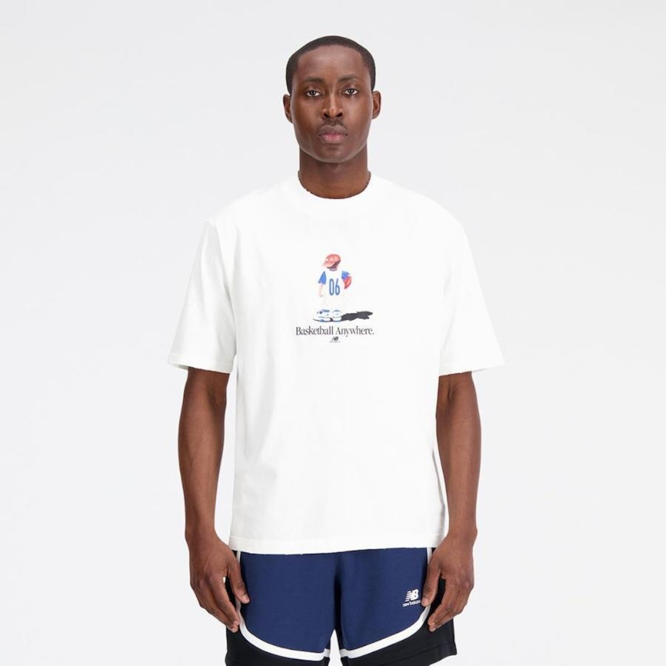 Camiseta New Balance Hoops Print - Masculina - Foto 1