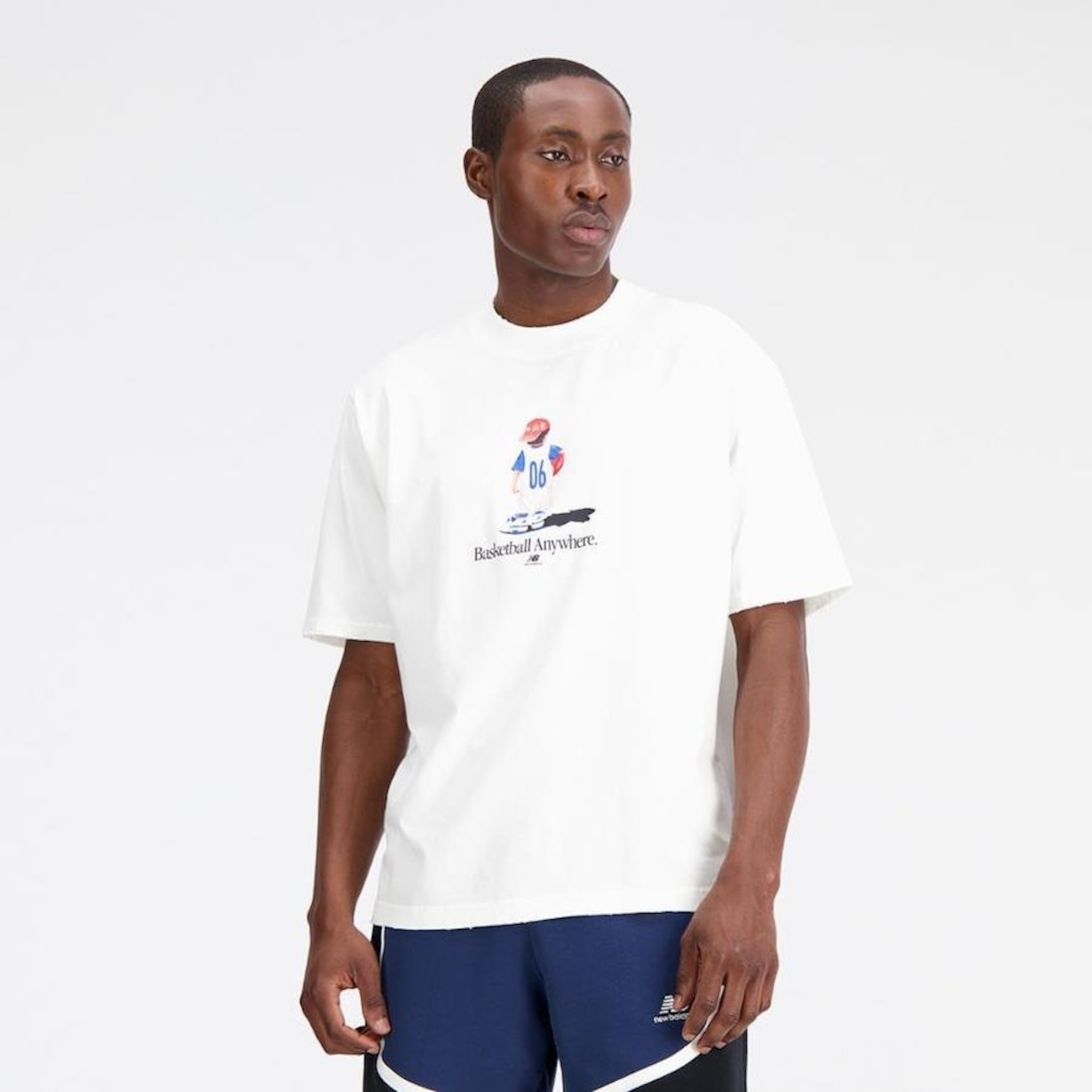 Camiseta New Balance Hoops Print - Masculina - Foto 3