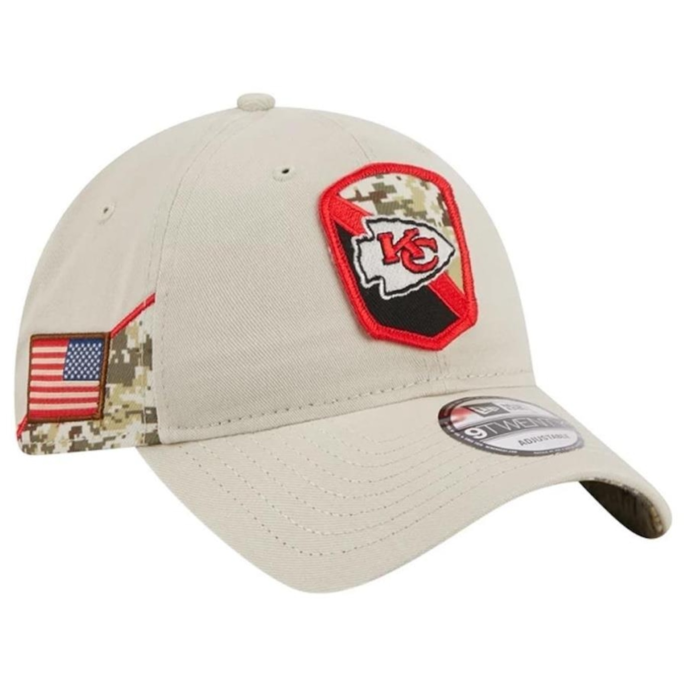 Boné Aba Curva New Era 920 Kansas City Chiefs Salute To Service - Strapback - Adulto - Foto 2