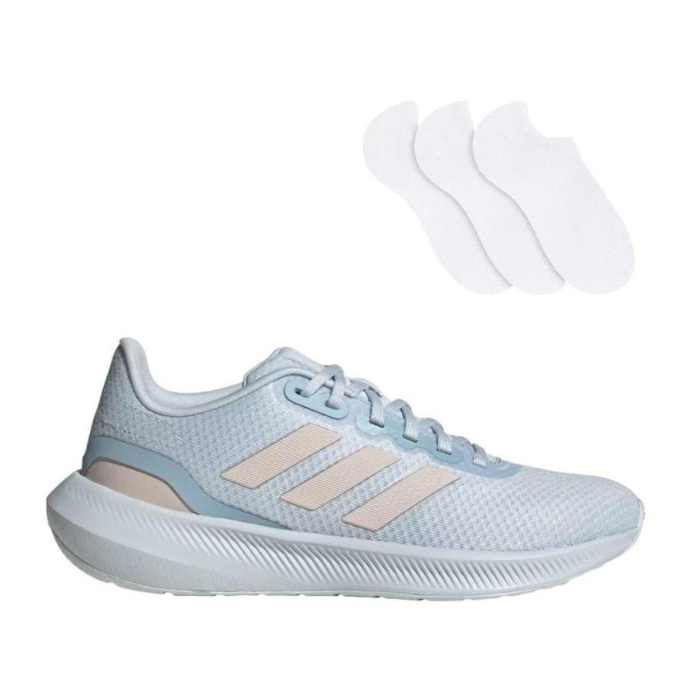 Kit Tênis adidas Runfalcon 3.0 com 3 Pares - Feminino - Foto 1