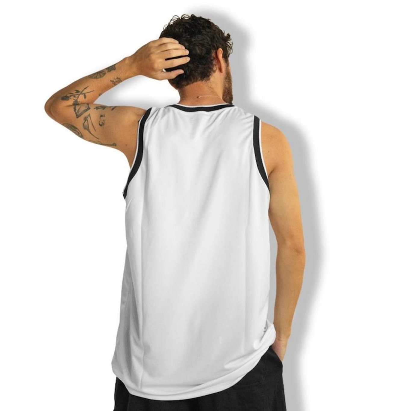 Camiseta Regata Champion Basket Script Street White - Foto 2