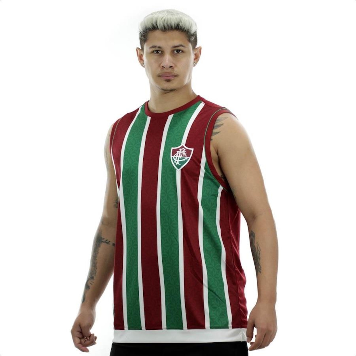 Camiseta Regata Braziline Fluminense Division - Masculina - Foto 3