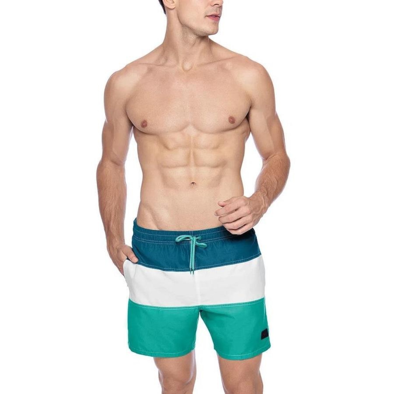 Short Speedo Swim Stripes - Masculino - Foto 1