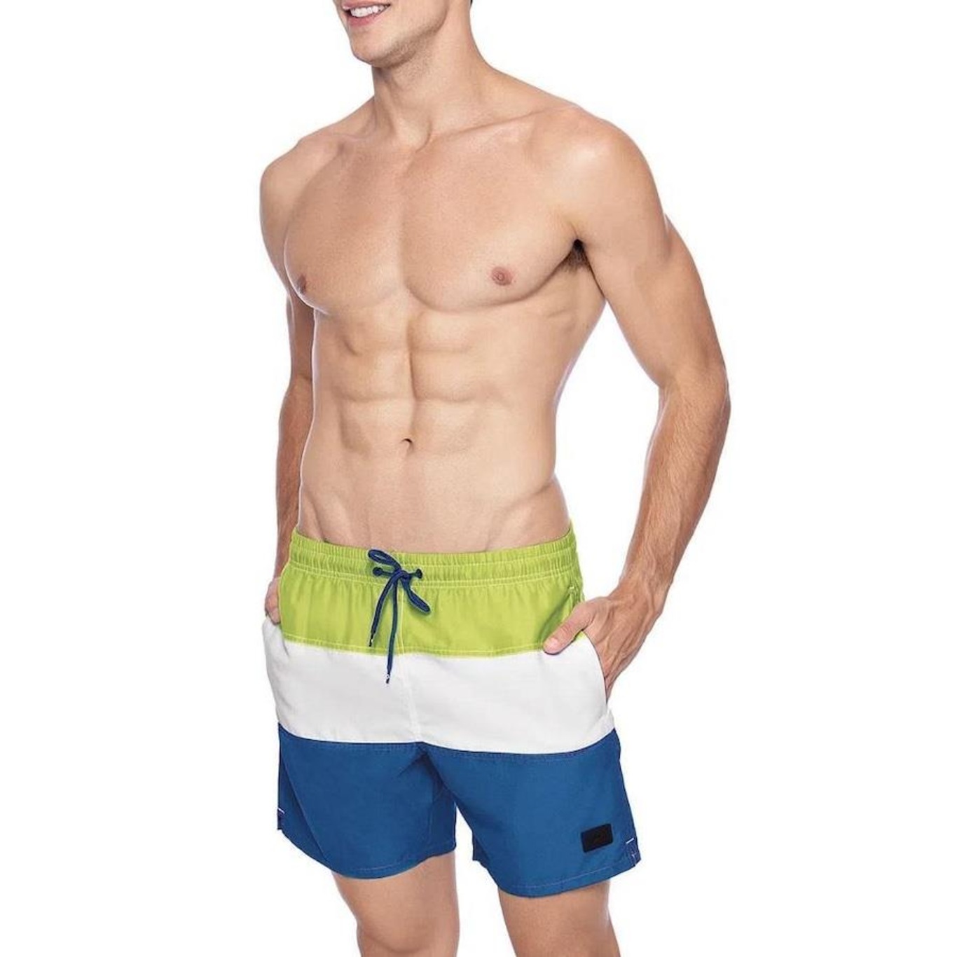 Short Speedo Swim Stripes - Masculino - Foto 1