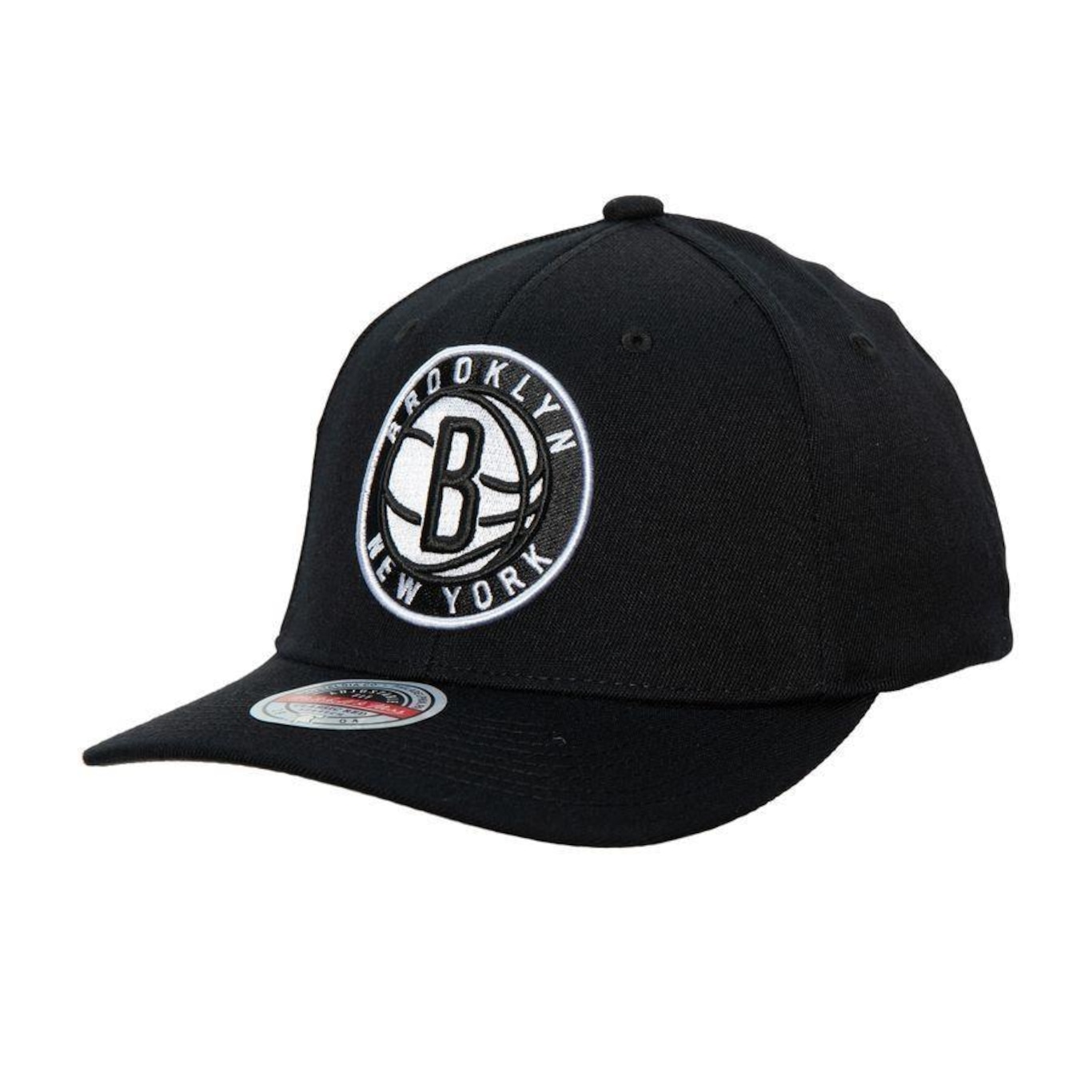 Boné Aba Curva Mitchell & Ness Nba Team Ground Brooklyn Nets - Adulto - Foto 1