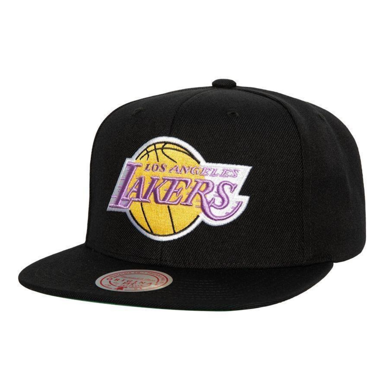 Boné Mitchell & Ness Nba Top Spot Snapback Los Angeles Lakers Preto - Mitchell & Ness - Foto 1