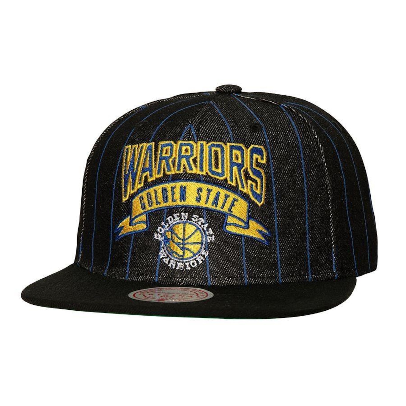 Boné Aba Reta Mitchell & Ness Nba Dem Stripes Golden State Warriors - Adulto - Foto 1