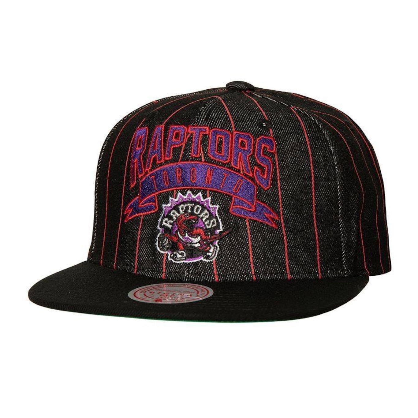 Boné Aba Reta Mitchell & Ness Nba Dem Stripes Toronto Raptors - Adulto - Foto 1