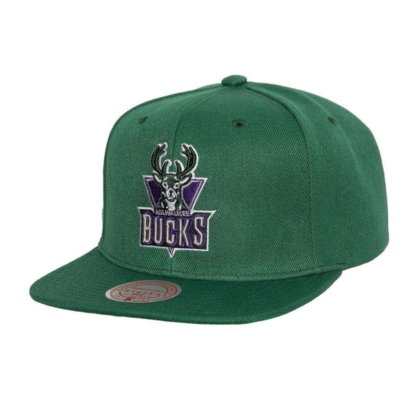 Boné Aba Reta Mitchell & Ness Nba Conference Patch Hwc Milwaukee Bucks - Snapback - Adulto - Foto 1