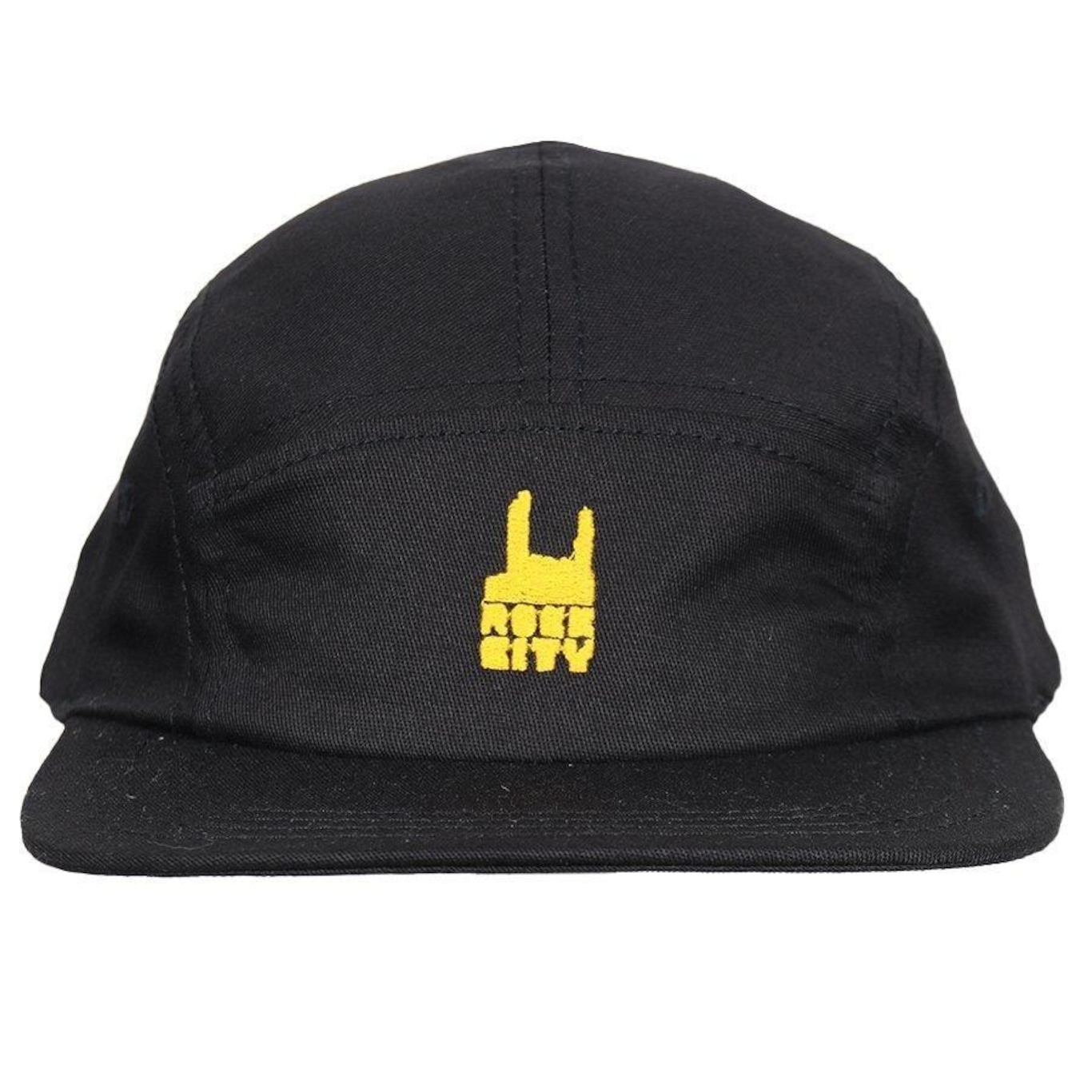 Boné Aba Curva Rock City Logo Five Panel - Strapback - Adulto - Foto 1