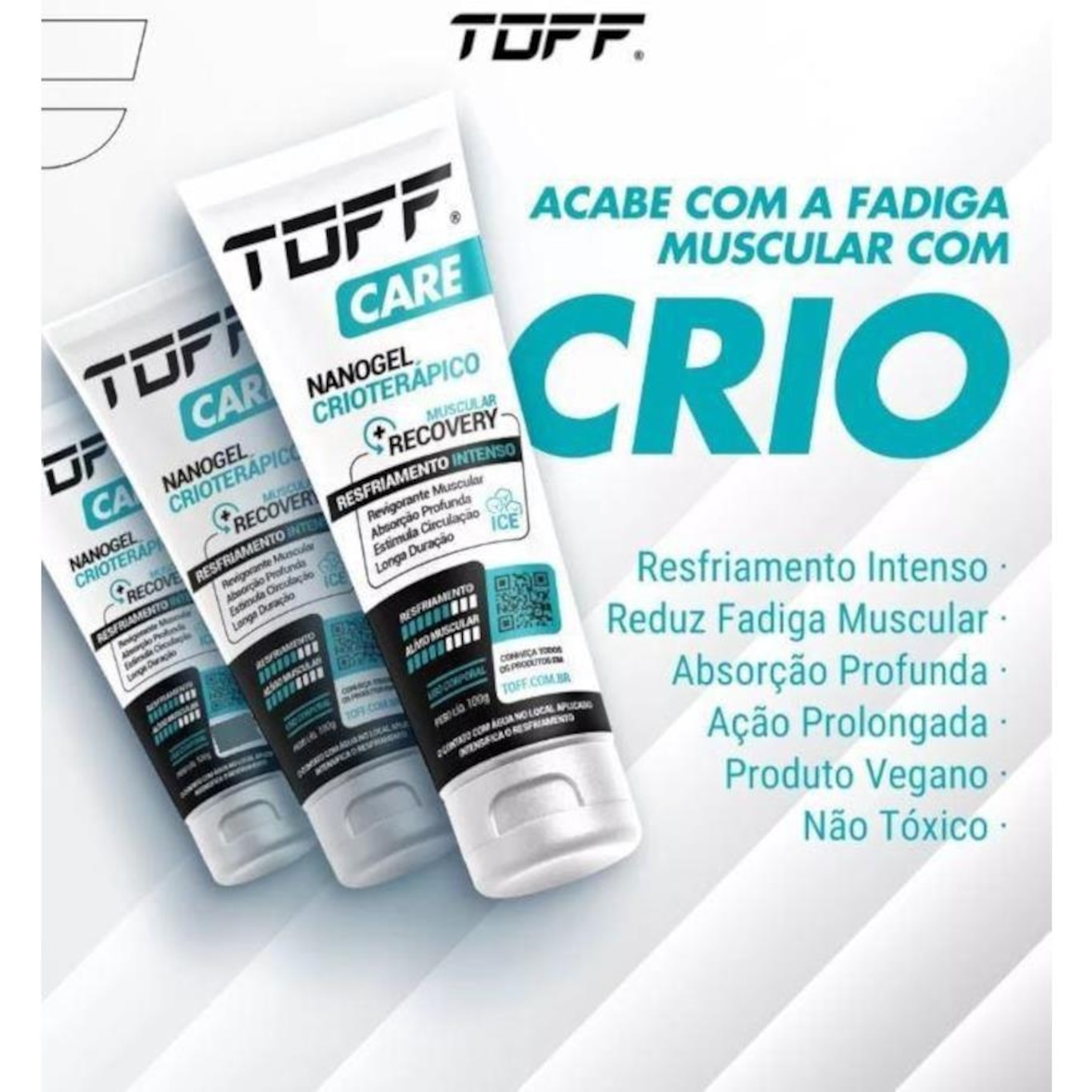 Nanogel Crioterápico 100G Toff Care Resfriamento Muscular - Foto 2