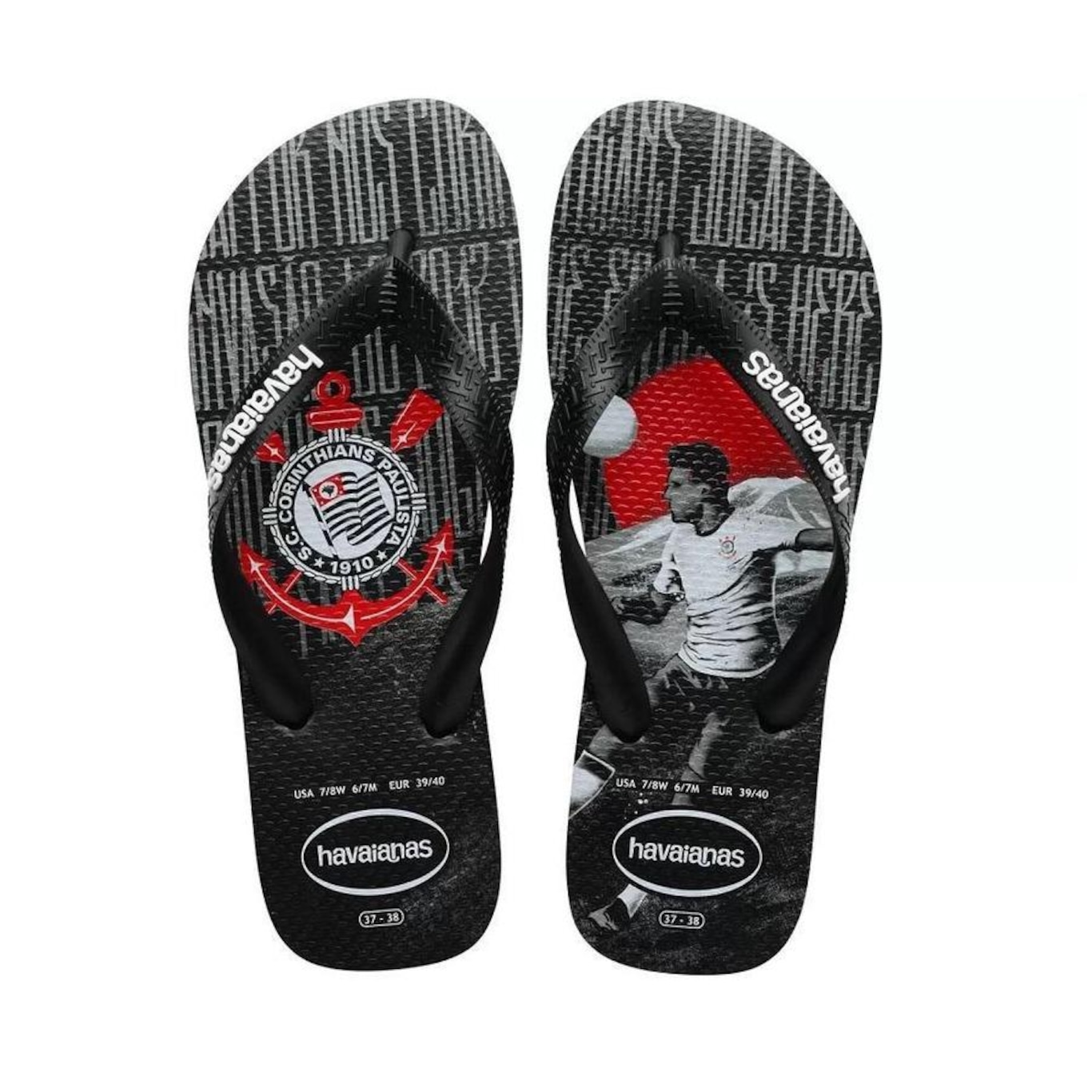 Chinelo Havaianas Corinthians T Times Fc - Masculina - Foto 1