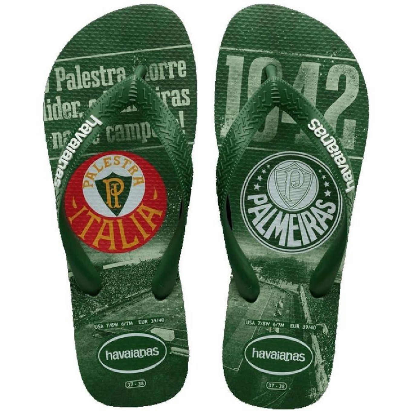 Sandália do Palmeiras T Times Fc Havaianas - Masculina - Foto 1