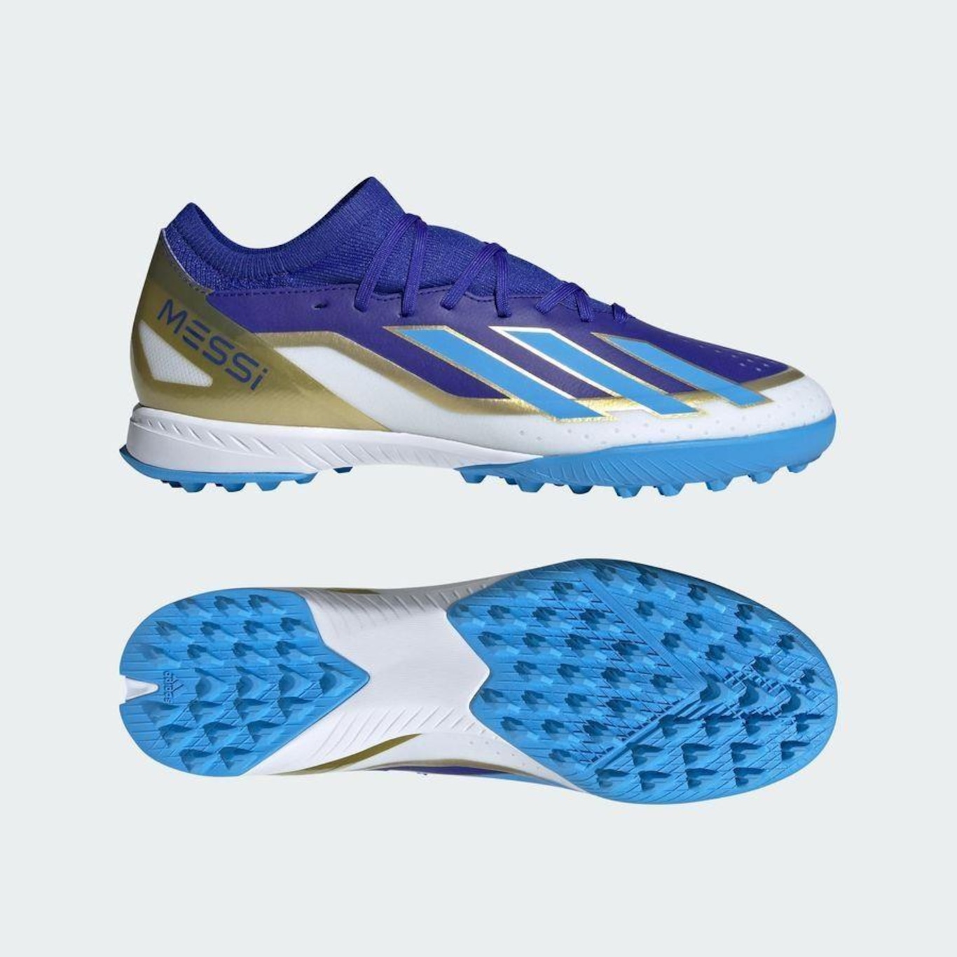 Chuteira Society adidas X Crazyfast League Tf Messi - Adulto - Foto 4