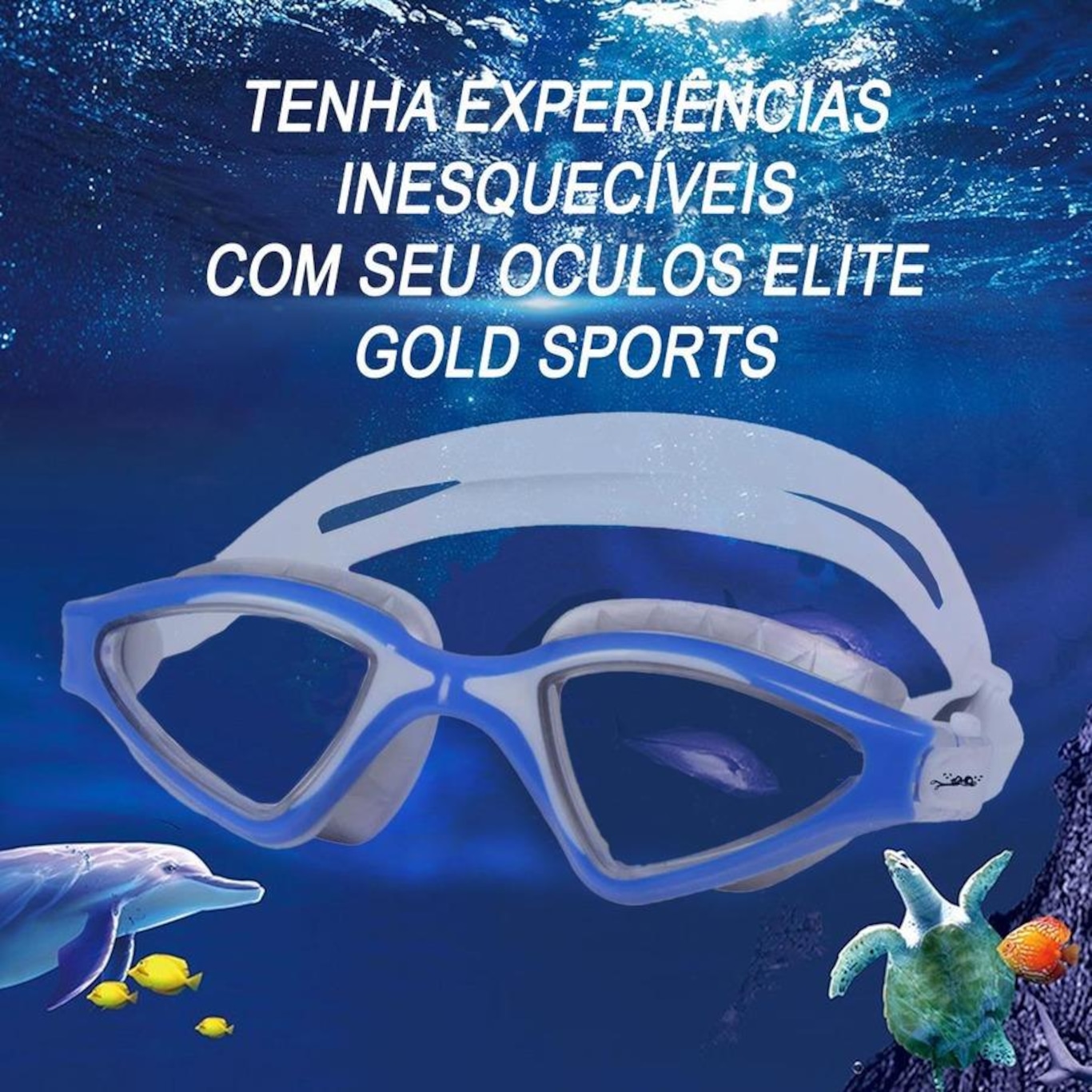 Óculos de Natação Gold Sports Shark Performance 7.0 High Definition - Adulto - Foto 5