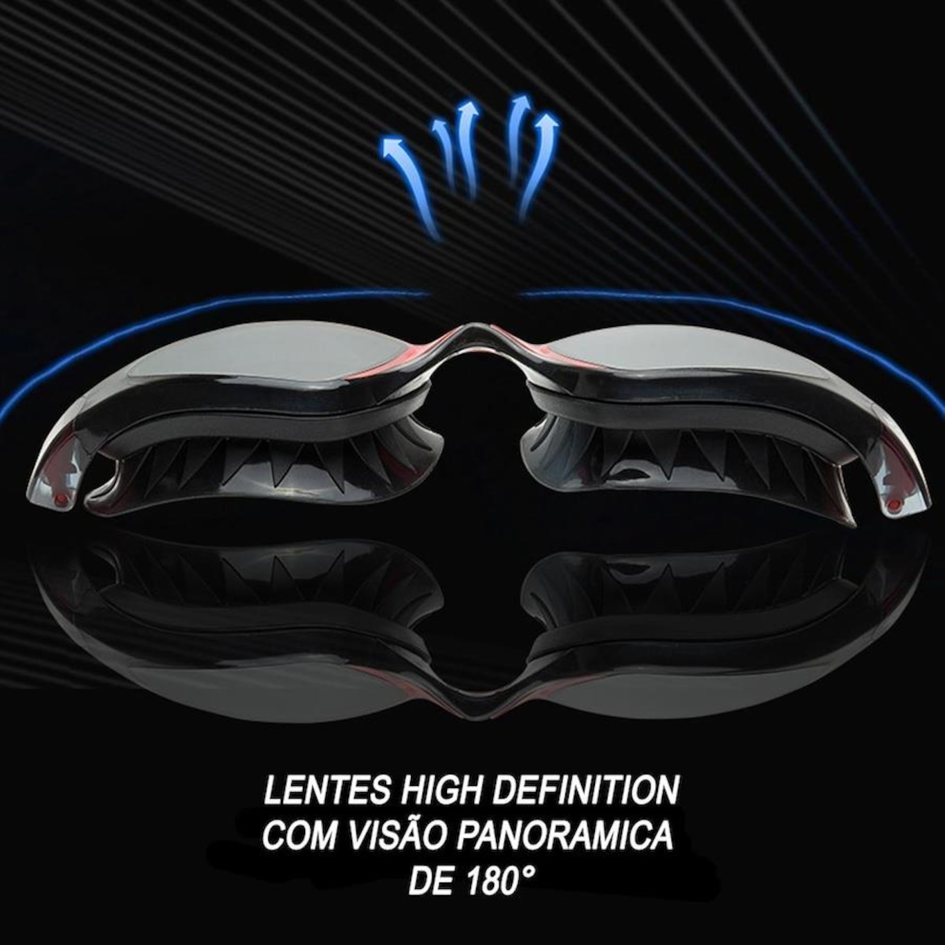 Óculos de Natação Gold Sports Shark Performance 7.0 High Definition - Adulto - Foto 3