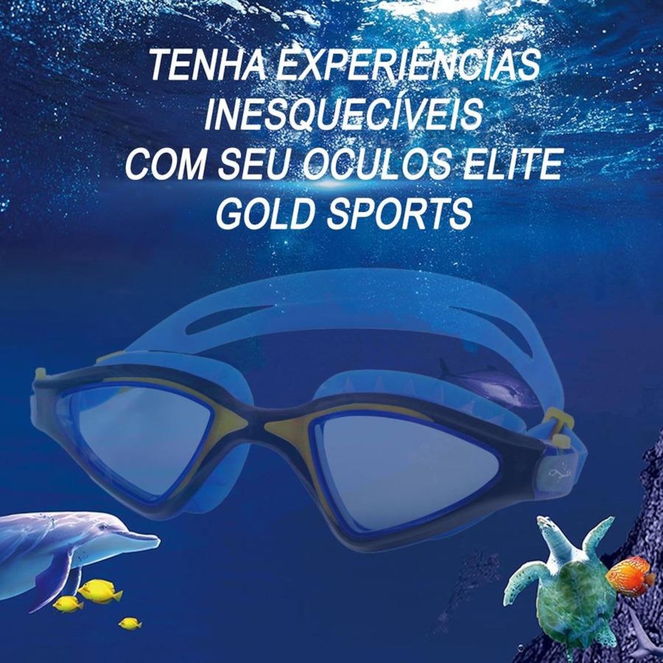 Óculos de Natação Gold Sports Shark Performance 7.0 High Definition - Adulto - Foto 5