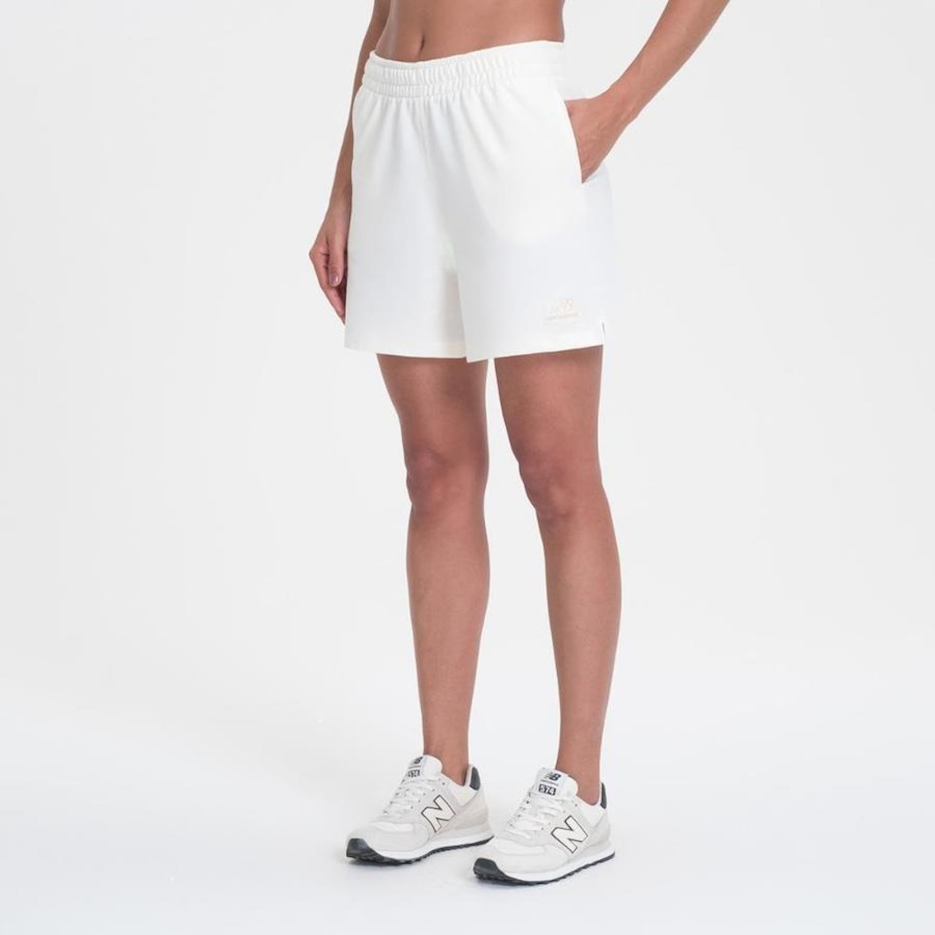 Short New Balance Small Logo - Feminino - Foto 2