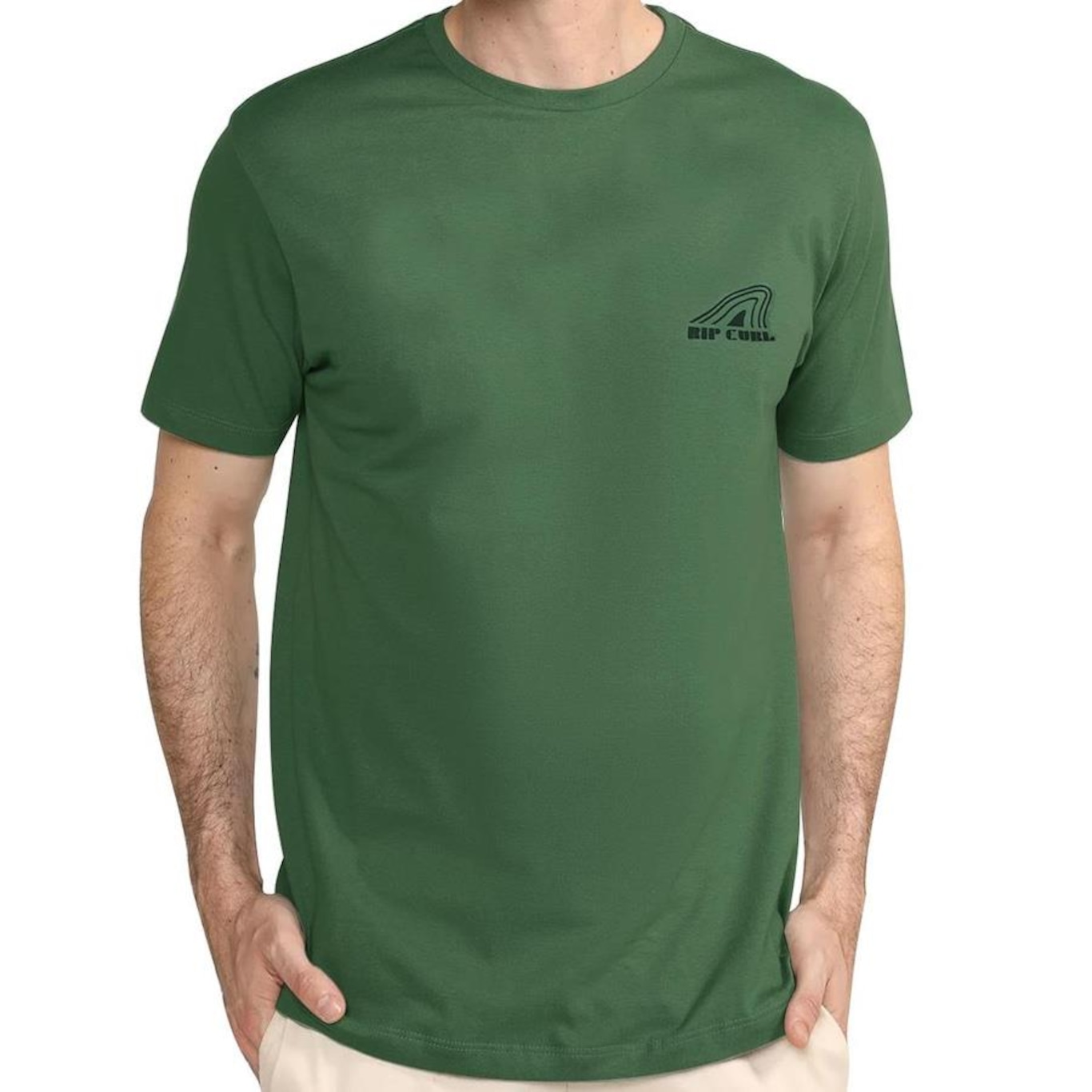 Camiseta Rip Curl Rc Fin Washed Army - Masculina - Foto 3