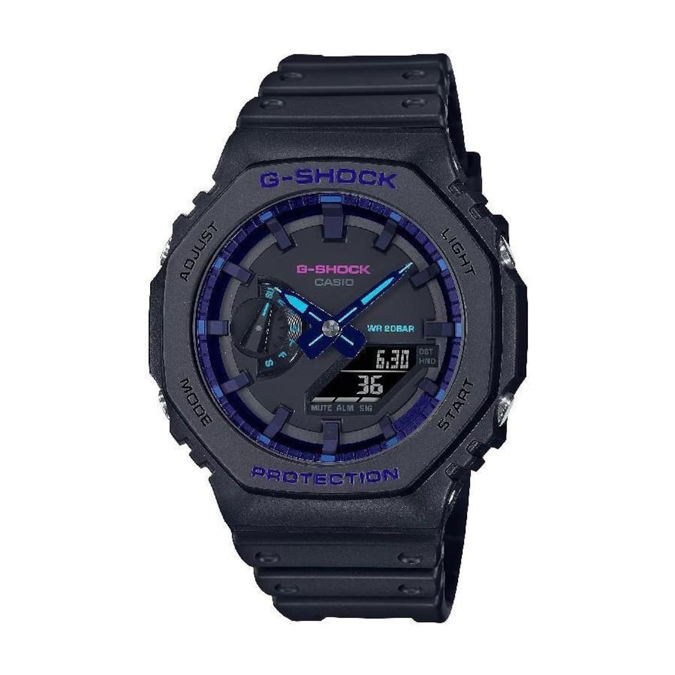 Relógio Analógico Casio G-Shock Ga-2100Vb-1Adr Virtual - Masculino - Foto 1