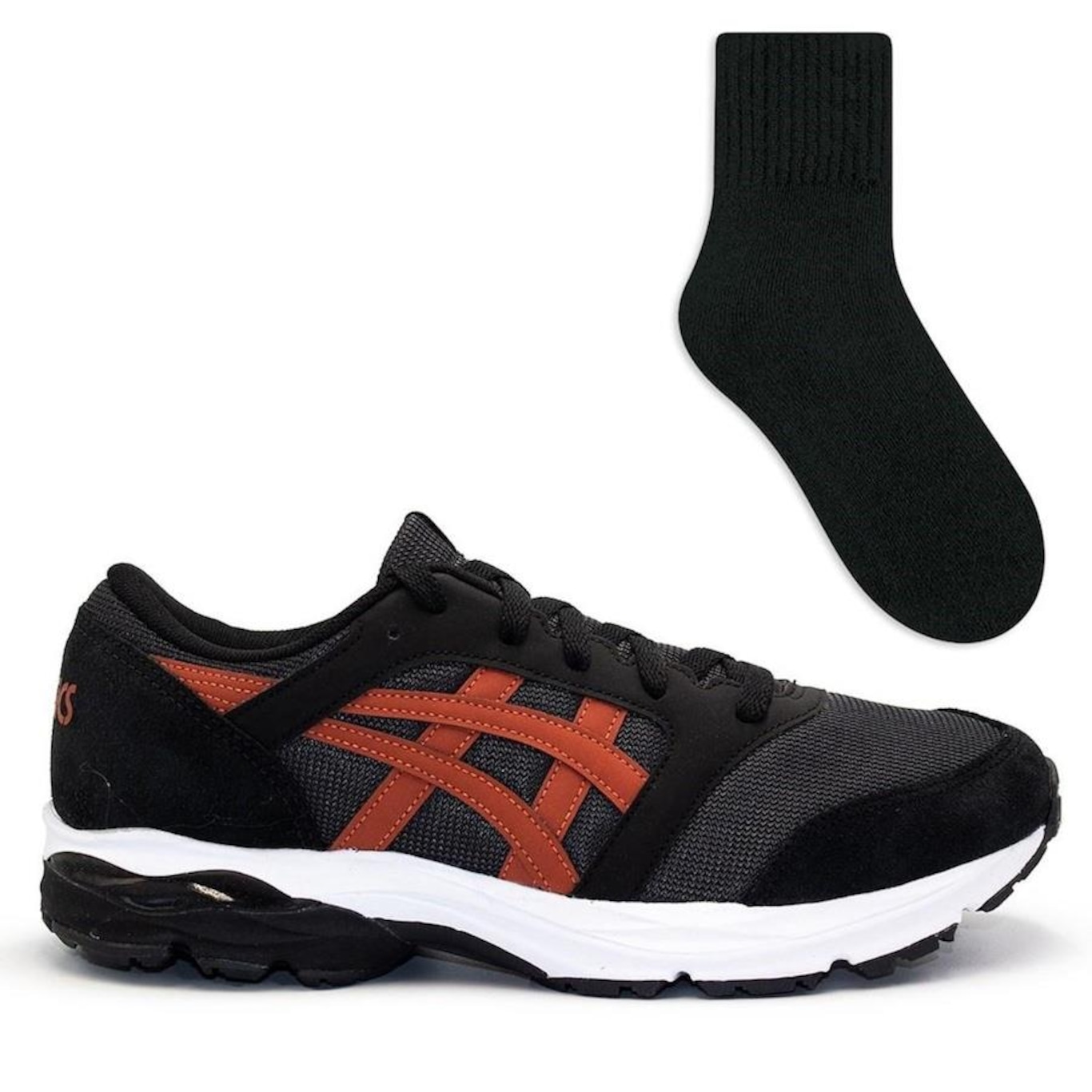 Tênis Asics Gel-Takumi + Meia Color Sports - Masculino - Foto 1