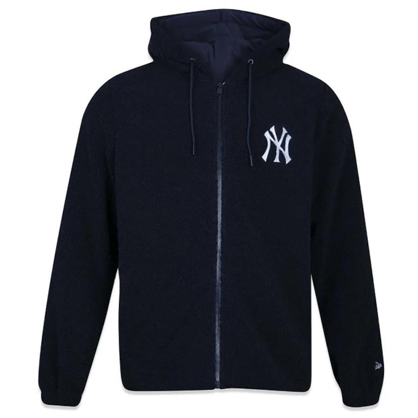 Blusão de Moletom New Era Canguru Aberto New York Yankees Fleece - Masculino - Foto 1